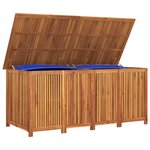 vidaXL Boîte de rangement de jardin 175x80x75 cm bois massif d'acacia