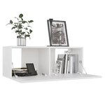 vidaXL Meubles TV 4 Pièces Blanc 80x30x30 cm Aggloméré