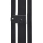 vidaXL Clôture de cheminée pour animaux de compagnie Noir Acier