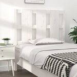vidaXL Tête de lit blanc 105 5x4x100 cm bois massif de pin