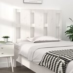 vidaXL Tête de lit Blanc 105 5x4x100 cm Bois massif de pin