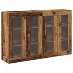 vidaXL Meuble mural 2 Pièces Bois ancien 69 5 x 34 x 90 cm
