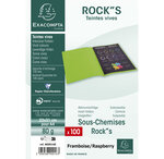 Paquet De 100 Sous-chemises Rock''s 80 - 22x31cm - Framboise - Exacompta