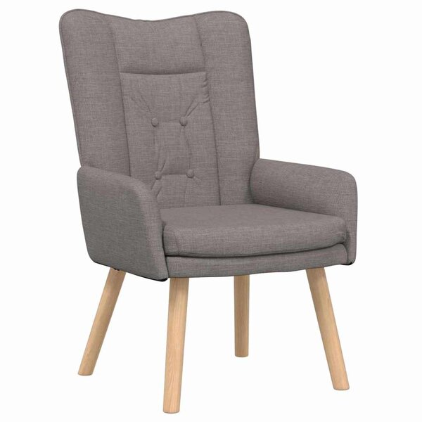 vidaXL fauteuil Taupe 63 x 67 x 94 cm Tissu et contreplaqué