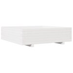 vidaXL Jardinière blanc 90x90x26 5 cm bois de pin massif