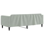 vidaXL Lit de repos sans matelas gris clair 90x200 cm velours
