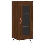 vidaXL Buffet Chêne marron 34 5x34x90 cm Bois d'ingénierie