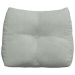 vidaXL Coussin de Dos Gris clair 60 x 24 x 50 cm Velours