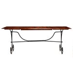 vidaXL Table de salle à manger Bois avec finition miel 200x100x76 cm
