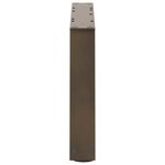 vidaXL Pieds de table basse en forme de V  2 pièces  acier naturel  70 x (30-31 3) cm