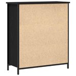 vidaXL Buffet avec tiroir Chêne noir 70 x 30 x 80 cm Bois d'ingénierie