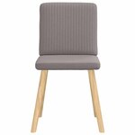 vidaXL Chaises à manger lot de 6 taupe tissu