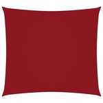 vidaXL Voile de parasol Tissu Oxford carré 4 5x4 5 m Rouge