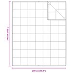 vidaXL Couettes et duvets Blanc 240 x 200 cm Bas