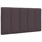 vidaXL Cadre de lit sans matelas marron foncé 90x190 cm tissu