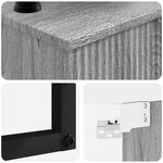 vidaXL Basin de lavage mural Sonoma gris 50 x 41 x 39 cm