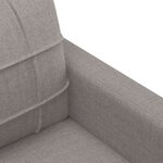 vidaXL Ensemble de canapés 3 Pièces avec coussins Taupe Tissu