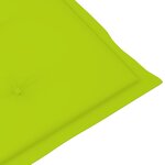 vidaXL Chaises inclinables de jardin et coussins lot de 8 Teck solide