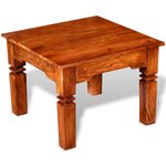 vidaXL Table basse Bois massif 60x60x45 cm