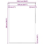 vidaXL Store roulant de douche 140x240 cm Éclaboussures
