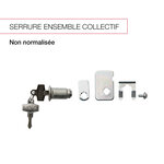 Serrure longue pour boîtes aux lettres collectives normalisées (porte individuelle)