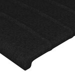 vidaXL Tête de lit à LED Noir 90x5x118/128 cm Tissu