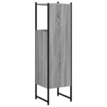 vidaXL Armoire de salle de bain sonoma gris 33x33x120 5 cm