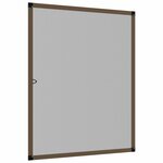 vidaXL Écran anti-insectes pour fenêtres Marron 110 x 130 cm
