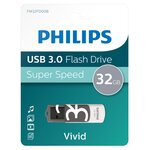 Philips clé usb 3.0 vivid 32 go blanc et gris
