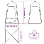 vidaXL Tente de toilette vert imperméable