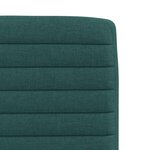 vidaXL Chaises à manger lot de 6 vert foncé tissu