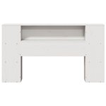 vidaXL Tête de lit avec rangement blanc 150 cm bois massif de pin
