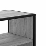 vidaXL Meuble TV sonoma gris 80x31x39 5 cm bois d'ingénierie et métal