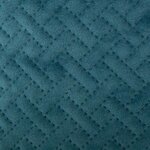 Coussin velours Emb Dolce - 40 x 40 cm - Bleu canard