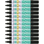 Marqueur Permanent SCA-F Corps Métal Pte ogive Fine Noir x 12 PILOT