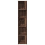vidaXL Armoire d'angle Chêne marron 33x33x164 5 cm Bois d'ingénierie