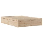 vidaXL Cadre de lit avec tête de lit 140x200 cm bois de pin massif