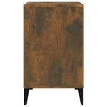 vidaXL Armoire à chaussures Chêne fumé 102x36x60 cm Bois d'ingénierie