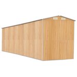 vidaXL Abri de jardin Marron clair 192x772x223 cm Acier galvanisé