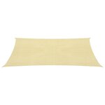 vidaXL Voile d'ombrage 160 g/m² Beige 2x2 5 m PEHD