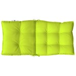 vidaXL Coussins de chaise à dossier bas lot de 6 vert vif