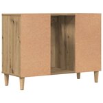 vidaXL Armoire d'évier chêne artisanal 80x33x60 cm bois d'ingénierie