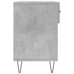 vidaXL Banc à chaussures gris béton 102x35x55 cm bois d'ingénierie