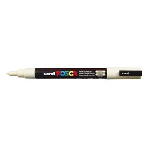 Marqueur Pointe conique fine POSCA PC3M 0,9 - 1,3mm Ivoire x 12 POSCA