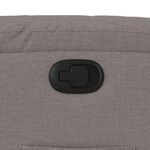 vidaXL Fauteuil inclinable Taupe Tissu