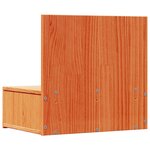 vidaXL Table de chevet avec tiroir 2 Pièces Marron cire 42 x 32 5 x 40 cm