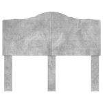 vidaXL Tête de lit Gris béton 120 cm Bois d'ingénierie