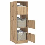 vidaXL Armoire à Laver avec stockage Chêne artisanal Bois d'ingénierie