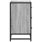 vidaXL Armoire lavabo de salle de bain sonoma gris bois d'ingénierie