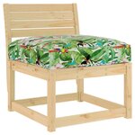 vidaXL Coussin de palette pour siège Jungle tropical 80x80x12 cm en tissu Oxford